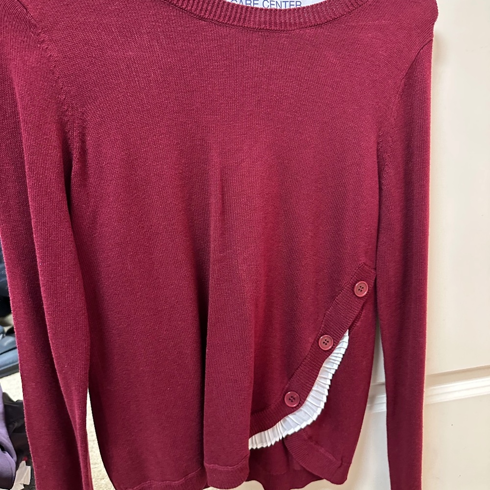 The Limited Dark Red sweater